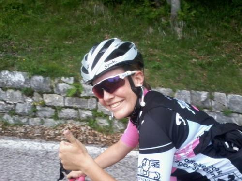 Giro 122 Stoupame zpatky na Passo Mauria pokec s milou Rakusankou